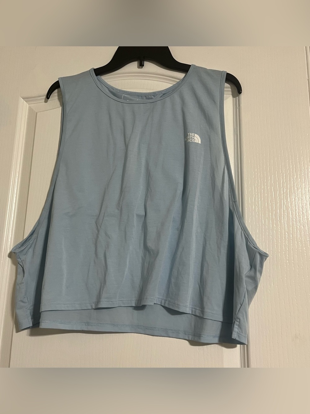 The North Face Light Blue Cropped Muscle Tank Size XXL